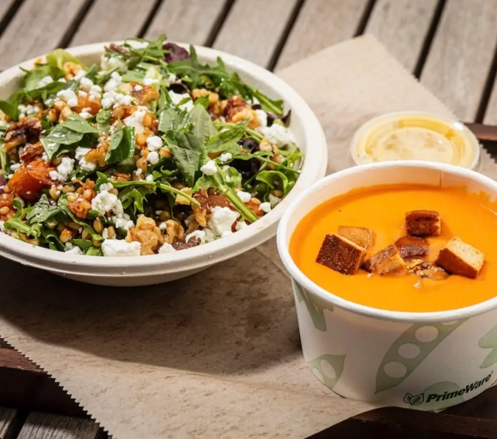 Tomato Basil Bisque Salad Combo